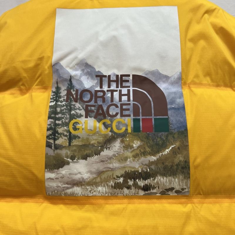 グッチ GUCCI ジャケット、上着 ダウンベスト THE NORTH FACE ノースフェイス 663761 キャット ダウンベスト S 黄 / イエロー / yellow メンズ USED 古着 中古 50142912