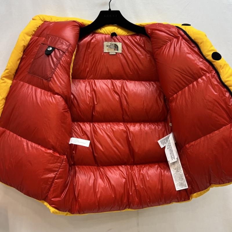 グッチ GUCCI ジャケット、上着 ダウンベスト THE NORTH FACE ノースフェイス 663761 キャット ダウンベスト S 黄 / イエロー / yellow メンズ USED 古着 中古 50142912