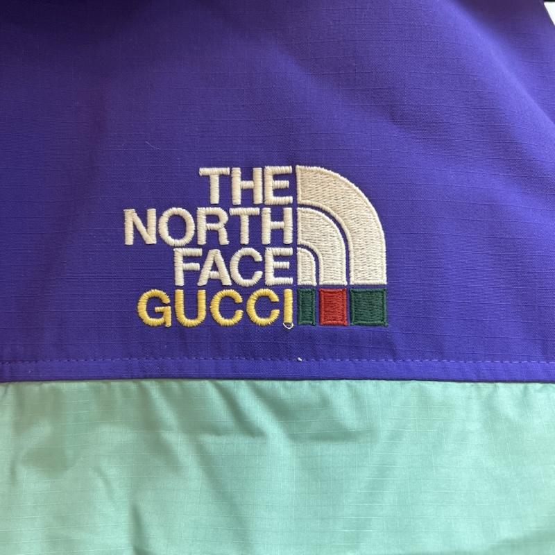 グッチ GUCCI ジャケット、上着 ダウンジャケット THE NORTH FACE ノースフェイス 663895 フーデッドダウン ジャケット S 緑 / グリーン / green X 紫 / パープル / purple メンズ USED 古着 中古 50142914