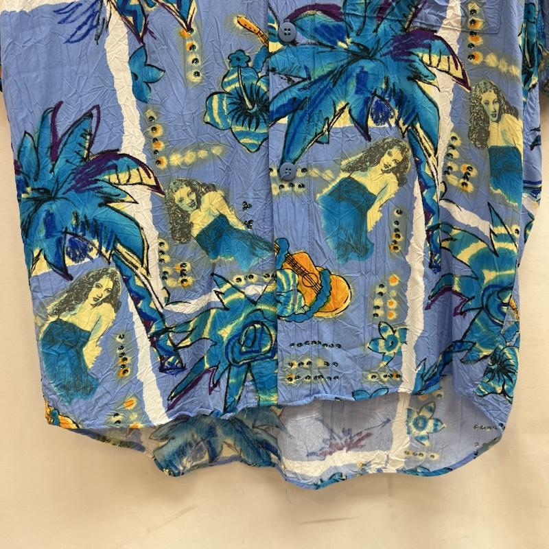 ヴィンテージ VINTAGE シャツ、ブラウス 半袖 90s JAMS WORLD 30th アロハシャツ ジャムズワールド M 水色 / ライトブルー / メンズ USED 古着 中古 50142963