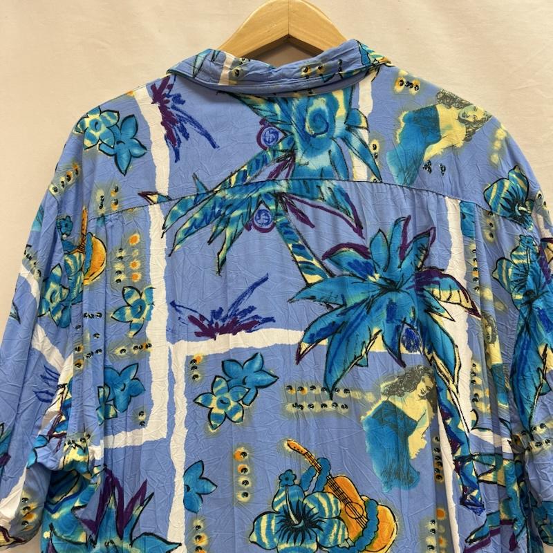 ヴィンテージ VINTAGE シャツ、ブラウス 半袖 90s JAMS WORLD 30th アロハシャツ ジャムズワールド M 水色 / ライトブルー / メンズ USED 古着 中古 50142963