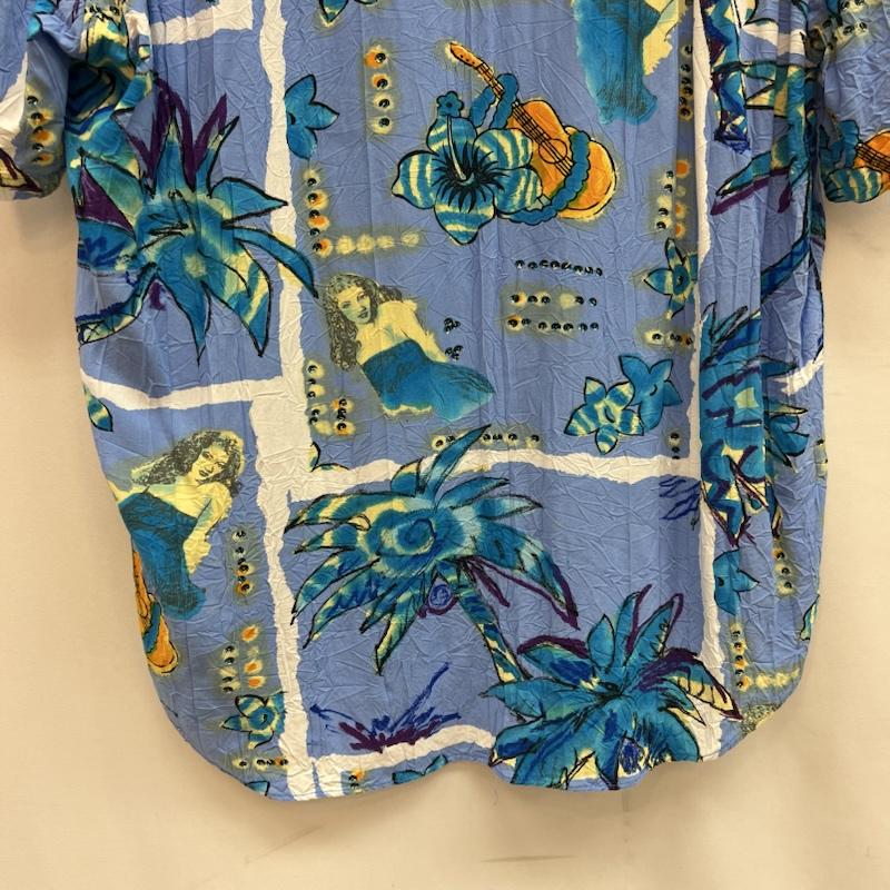 ヴィンテージ VINTAGE シャツ、ブラウス 半袖 90s JAMS WORLD 30th アロハシャツ ジャムズワールド M 水色 / ライトブルー / メンズ USED 古着 中古 50142963