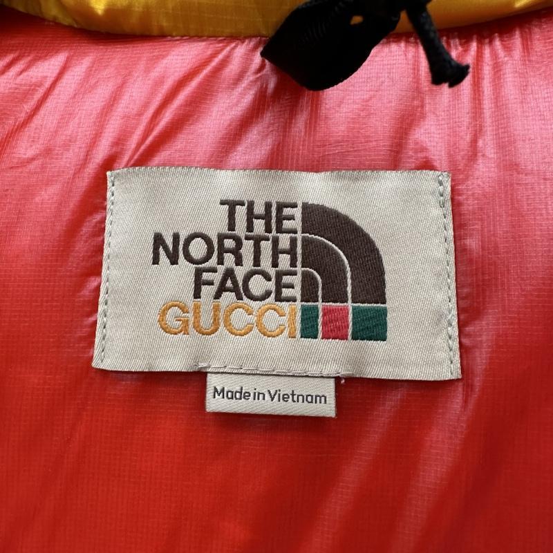 グッチ GUCCI ジャケット、上着 ダウンベスト THE NORTH FACE ロゴ キャット ダウン ベスト 663761 M 黄 / イエロー / yellow メンズ USED 古着 中古 50142981