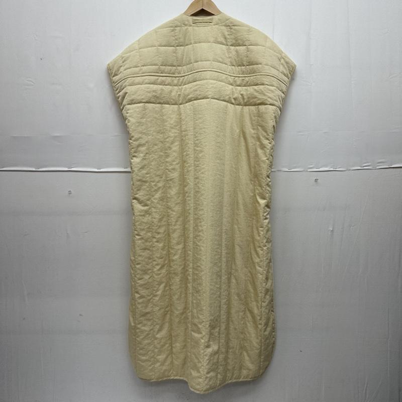 ジュンミカミ JUN MIKAMI コート コート一般 IRISH LINEN QUILTING SLEEPER COAT スリーパー コート キルティング ベスト FREE アイボリー / アイボリー / レディース USED 古着 中古 50143023
