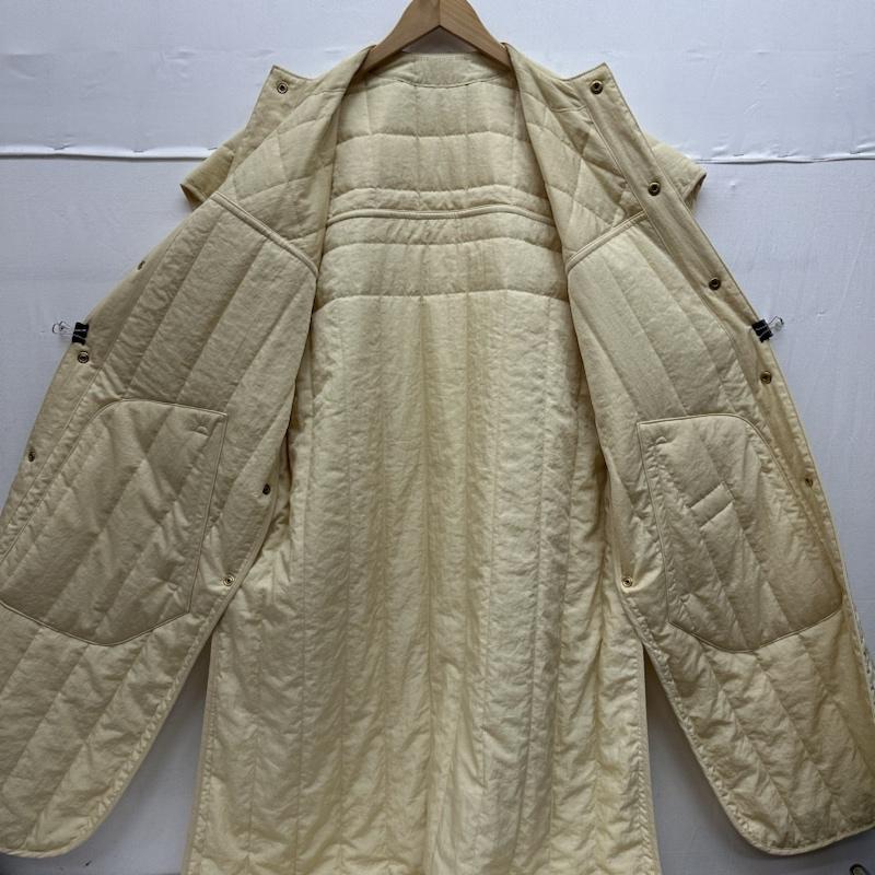 ジュンミカミ JUN MIKAMI コート コート一般 IRISH LINEN QUILTING SLEEPER COAT スリーパー コート キルティング ベスト FREE アイボリー / アイボリー / レディース USED 古着 中古 50143023