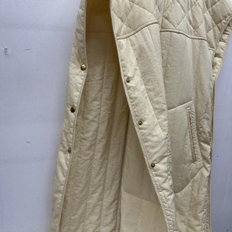 ジュンミカミ JUN MIKAMI コート コート一般 IRISH LINEN QUILTING SLEEPER COAT スリーパー コート キルティング ベスト FREE アイボリー / アイボリー / レディース USED 古着 中古 50143023