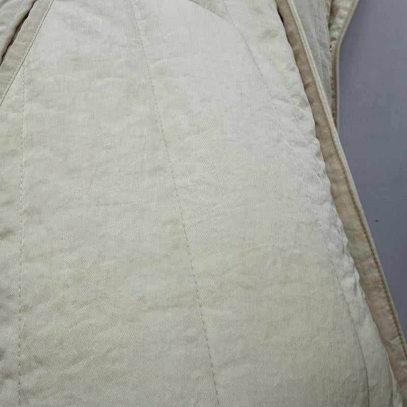 ジュンミカミ JUN MIKAMI コート コート一般 IRISH LINEN QUILTING SLEEPER COAT スリーパー コート キルティング ベスト FREE アイボリー / アイボリー / レディース USED 古着 中古 50143023