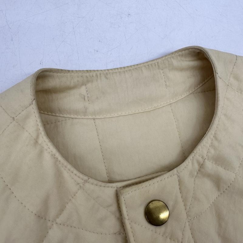 ジュンミカミ JUN MIKAMI コート コート一般 IRISH LINEN QUILTING SLEEPER COAT スリーパー コート キルティング ベスト FREE アイボリー / アイボリー / レディース USED 古着 中古 50143023