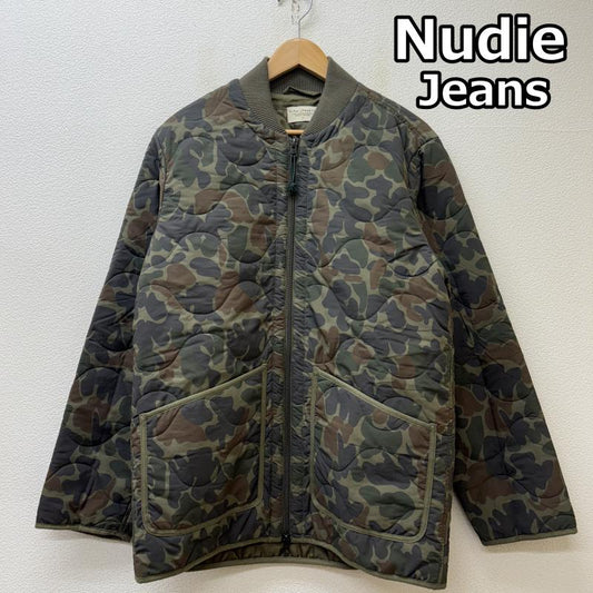 ヌーディージーンズ Nudie Jeans ジャケット、上着 ジャンパー、ブルゾン FRED LINER カモフラ 迷彩柄 ナイロン キルティング ライナー ジャケット M メンズ USED 古着 中古 50143037