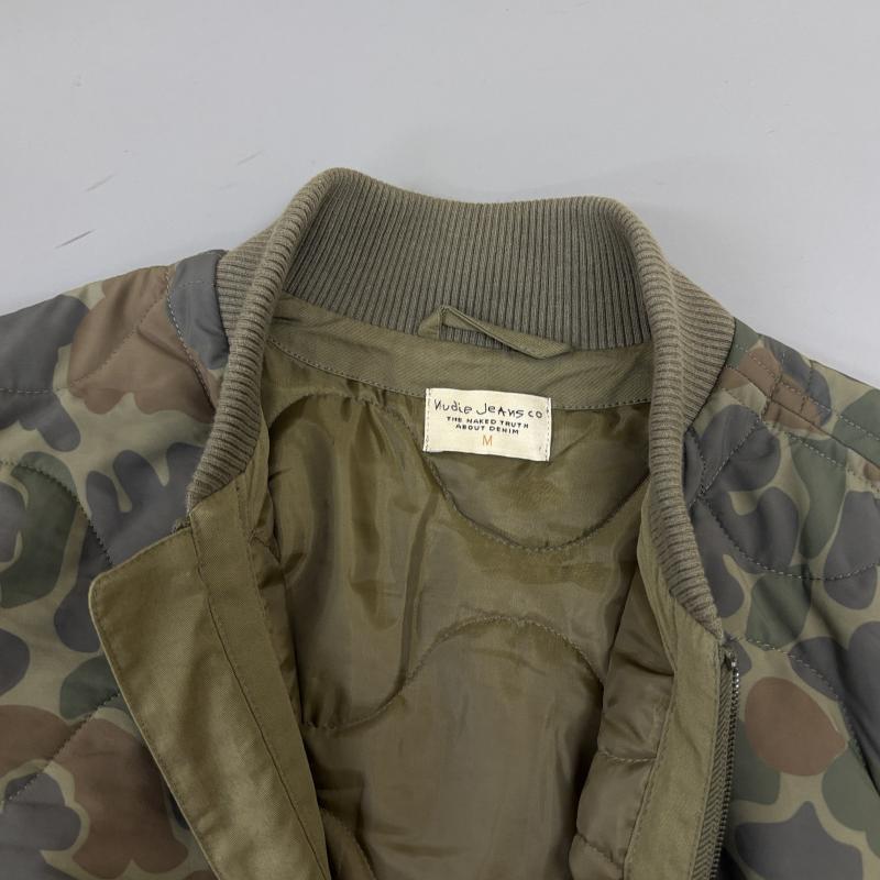 ヌーディージーンズ Nudie Jeans ジャケット、上着 ジャンパー、ブルゾン FRED LINER カモフラ 迷彩柄 ナイロン キルティング ライナー ジャケット M メンズ USED 古着 中古 50143037