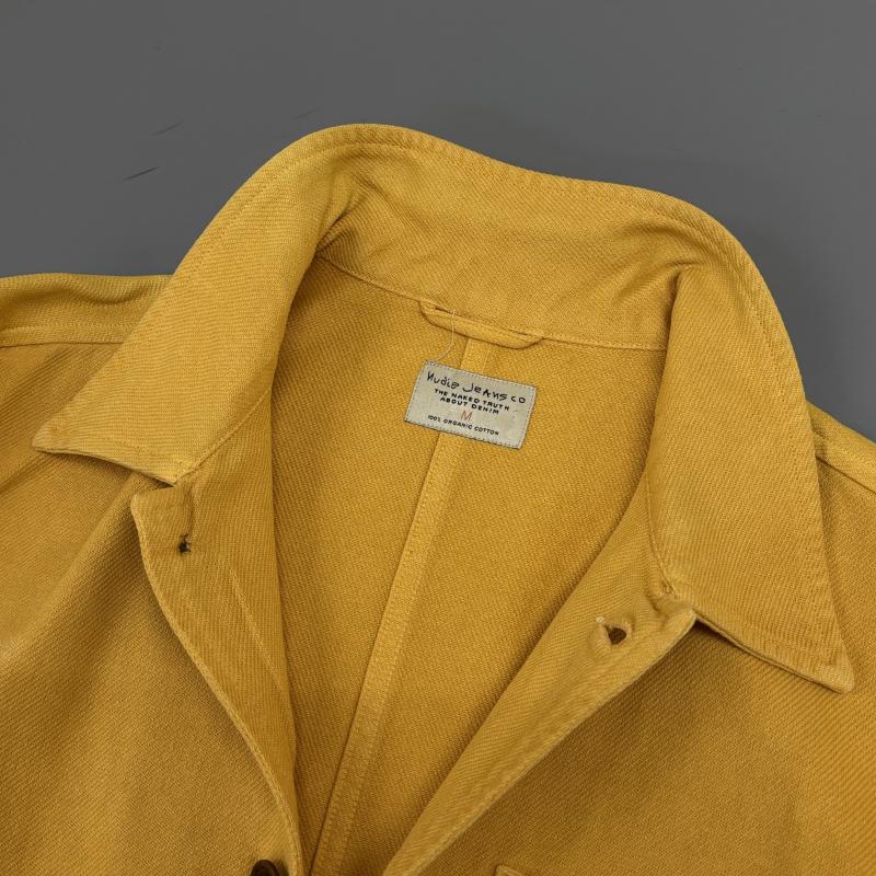 ヌーディージーンズ Nudie Jeans ジャケット、上着 ジャンパー、ブルゾン Barney Worker Jacket バーニー ワーカー ジャケット カバーオール 黄色 イエロー M 黄 / イエロー / yellow メンズ USED 古着 中古 50143039