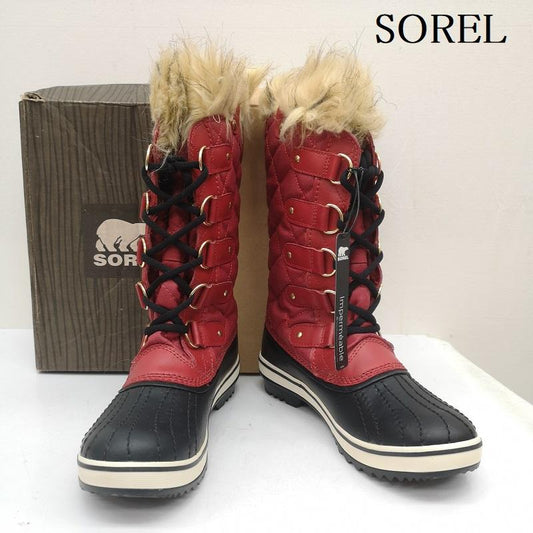 ソレル SOREL ブーツ 一般 Tofino ウォータープルーフ ウィンター ブーツ 23.5cm 赤 / レッド / red レディース USED 古着 中古 50143054