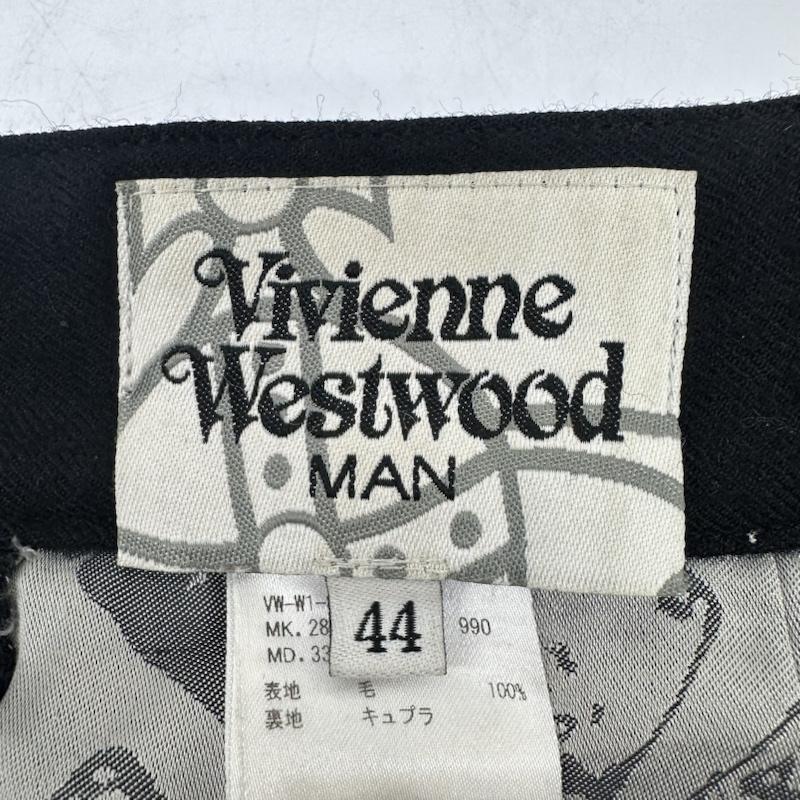ヴィヴィアンウエストウッドマン Vivienne Westwood MAN パンツ スラックス ウール タック テーパード パンツ VW-W1-88699 44 黒 / ブラック / black メンズ USED 古着 中古 50143099