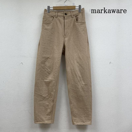 マーカウェア markaware パンツ ワークパンツ、ペインターパンツ ストレート パンツ バックゴム リラックス ボタンフライ 無地 A19A-13PT01C 2 無地 ベージュ / ベージュ / beige メンズ USED 古着 中古 50143118