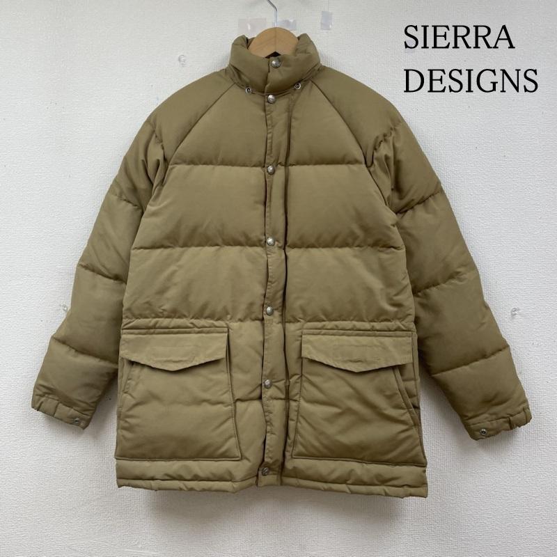 シェラデザイン SIERRA DESIGNS ジャケット、上着 ダウンジャケット ダウン ジャケット ブルゾン フルジップ 70s 70年代 7本木タグ USA製 スタック大倉 XS 無地 ベージュ / ベージュ / beige メンズ USED 古着 中古 50143124