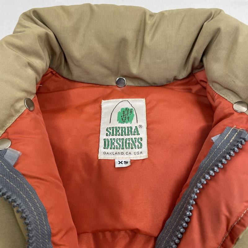 シェラデザイン SIERRA DESIGNS ジャケット、上着 ダウンジャケット ダウン ジャケット ブルゾン フルジップ 70s 70年代 7本木タグ USA製 スタック大倉 XS 無地 ベージュ / ベージュ / beige メンズ USED 古着 中古 50143124