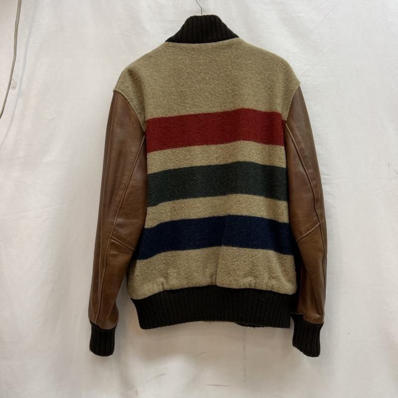 ショット schott ジャケット、上着 ジャンパー、ブルゾン ウールリッチ レザーアーム スタジャン Dポケット 38 メンズ USED 古着 中古 50143138