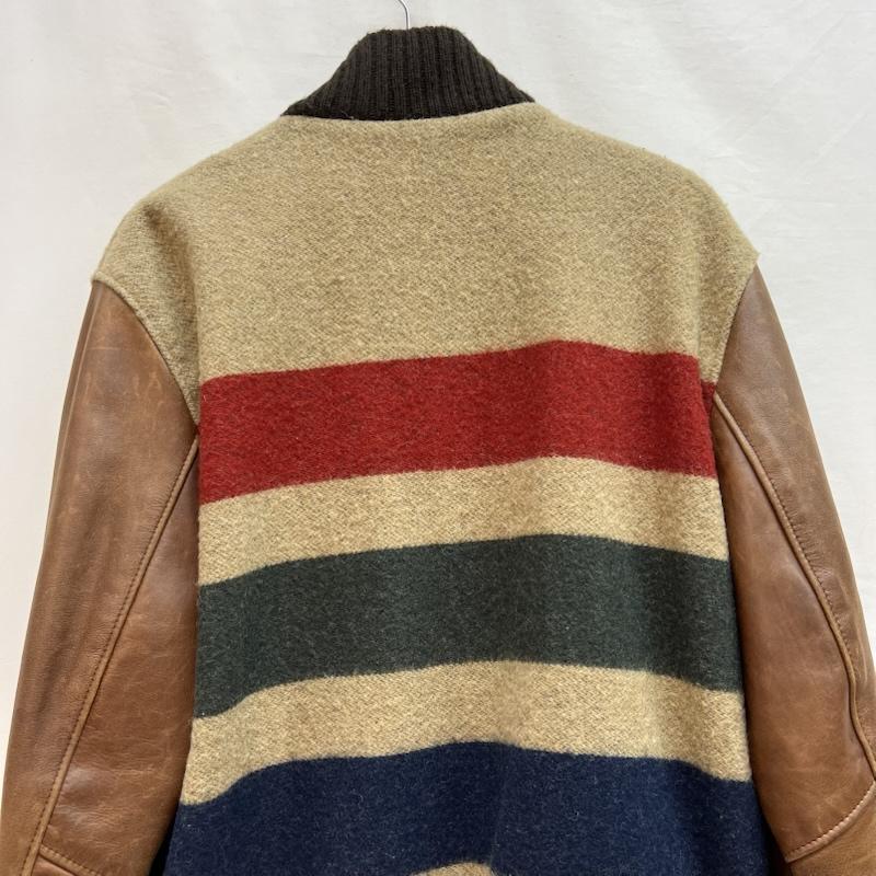 ショット schott ジャケット、上着 ジャンパー、ブルゾン ウールリッチ レザーアーム スタジャン Dポケット 38 メンズ USED 古着 中古 50143138