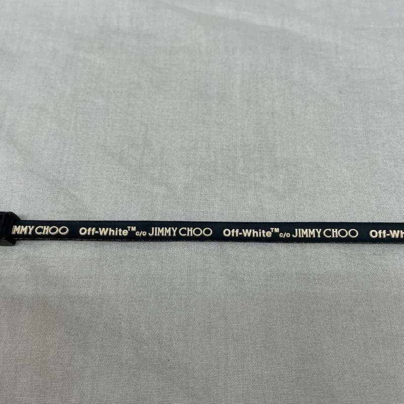 ジミーチュウ JIMMY CHOO アクセサリー ブレスレット、バングル ×Off White ブレスレット ジミーチュウ ブレスレット ゴム ブラック ホワイト BLK WHT - 黒 / ブラック / black X 白 / ホワイト / white レディース USED 古着 中古 50143162