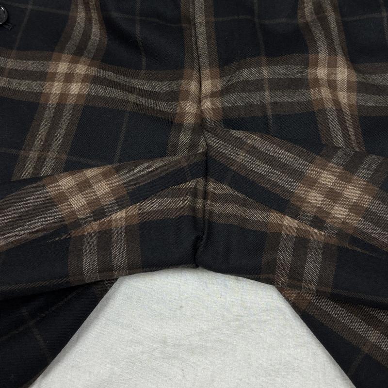 バーバリーロンドン Burberry London パンツ ショートパンツ FQ351-053-55 チェック柄 ひざ丈 ショートパンツ ショーツ 黒 茶 ブラック ブラウン 38 黒 / ブラック / black X 茶 / ブラウン / brown レディース USED 古着 中古 50143209