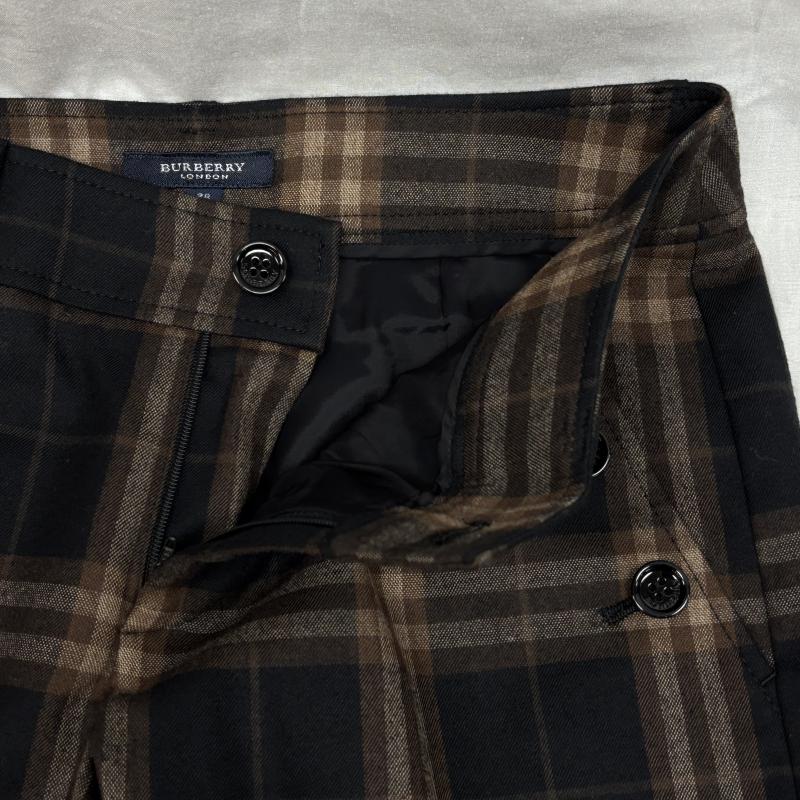 バーバリーロンドン Burberry London パンツ ショートパンツ FQ351-053-55 チェック柄 ひざ丈 ショートパンツ ショーツ 黒 茶 ブラック ブラウン 38 黒 / ブラック / black X 茶 / ブラウン / brown レディース USED 古着 中古 50143209