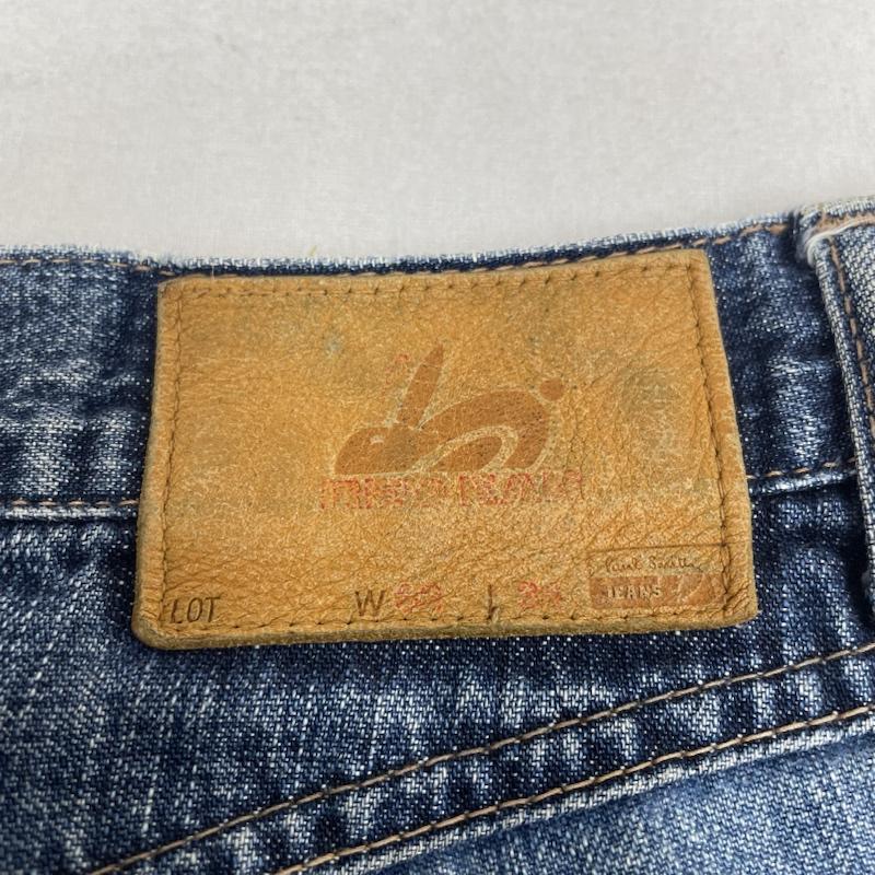 ポールスミス Paul Smith パンツ デニム、ジーンズ レッドイヤー RED EAR 赤耳 ダメージ ボタンフライ デニム ジーンズ DENIM ジーパン 32インチ ロゴ、文字 インディゴ / インディゴ / Indigo メンズ USED 古着 中古 50143227