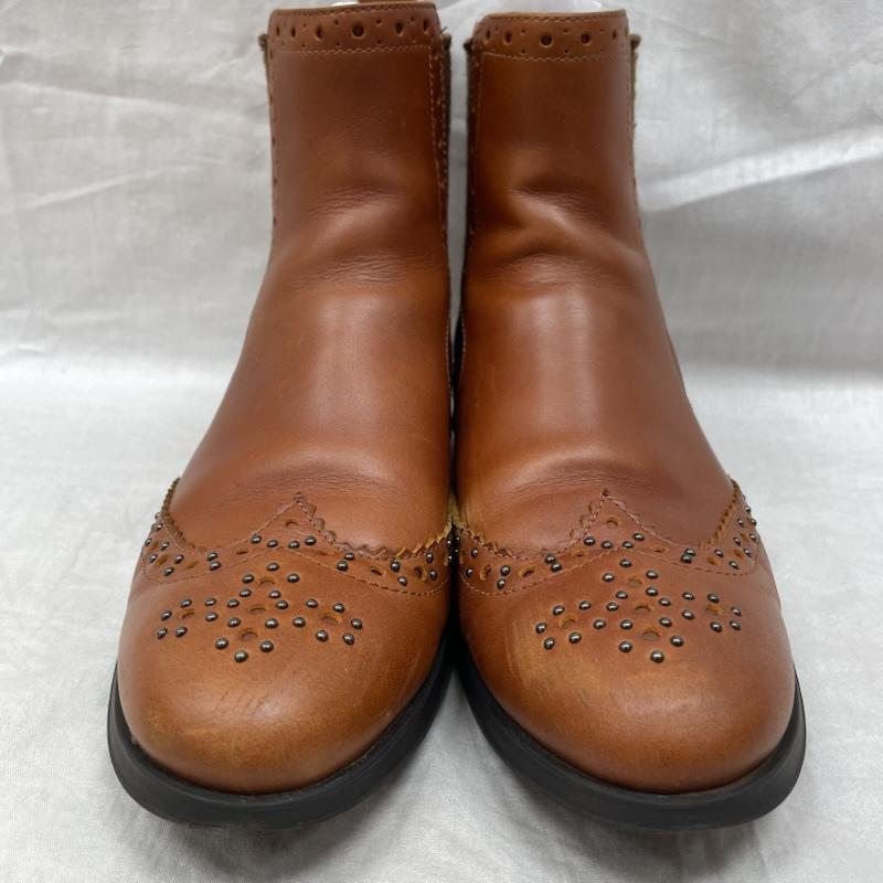 クラークス Clarks ブーツ ショートブーツ 26118830 クラークス サイドゴア チェルシーブーツ ウィングチップ BRW ブラウン UK：6 茶 / ブラウン / brown レディース USED 古着 中古 50143240