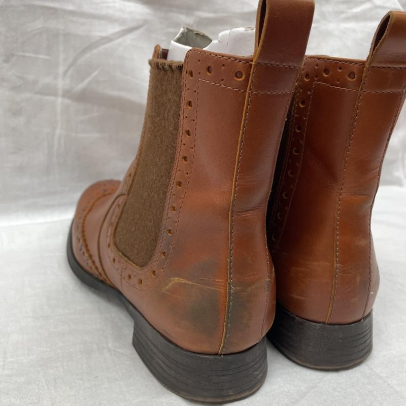 クラークス Clarks ブーツ ショートブーツ 26118830 クラークス サイドゴア チェルシーブーツ ウィングチップ BRW ブラウン UK：6 茶 / ブラウン / brown レディース USED 古着 中古 50143240