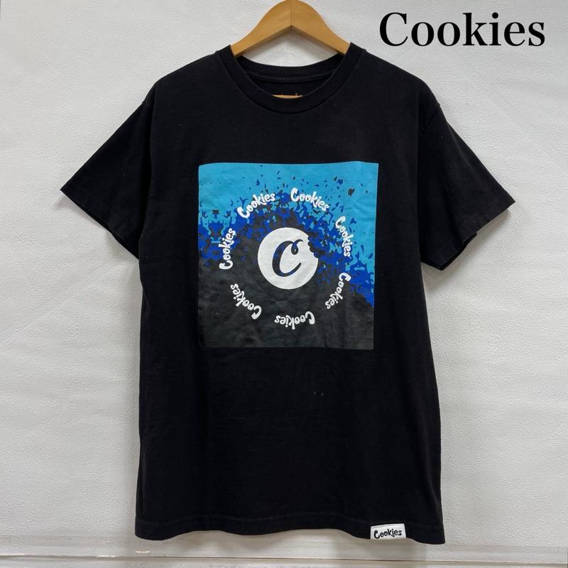 ＵＳフルギ US古着 Tシャツ 半袖 Cookies クッキーズ 半袖 Tシャツ ロゴ プリント マリファナ 大麻 ストリート M プリント X ロゴ、文字 黒 / ブラック / black X 青 / ブルー / blue X 水色 / ライトブルー / メンズ USED 古着 中古 50143250