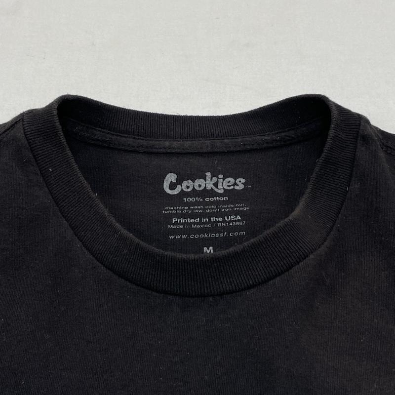 ＵＳフルギ US古着 Tシャツ 半袖 Cookies クッキーズ 半袖 Tシャツ ロゴ プリント マリファナ 大麻 ストリート M プリント X ロゴ、文字 黒 / ブラック / black X 青 / ブルー / blue X 水色 / ライトブルー / メンズ USED 古着 中古 50143250