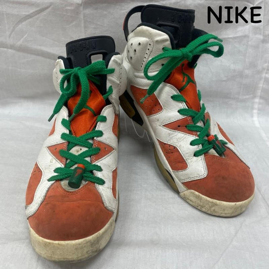 ナイキ NIKE スニーカー スニーカー 384664-145 Air Jordan 6 Retro Gatorade Like Mike White ジョーダン6 レトロ ゲータレード ライク マイク ホワイト 27.5cm 白 / ホワイト / white X 橙 / オレンジ / orange X 緑 / グリーン / green メンズ USED 古着 中古 50143251