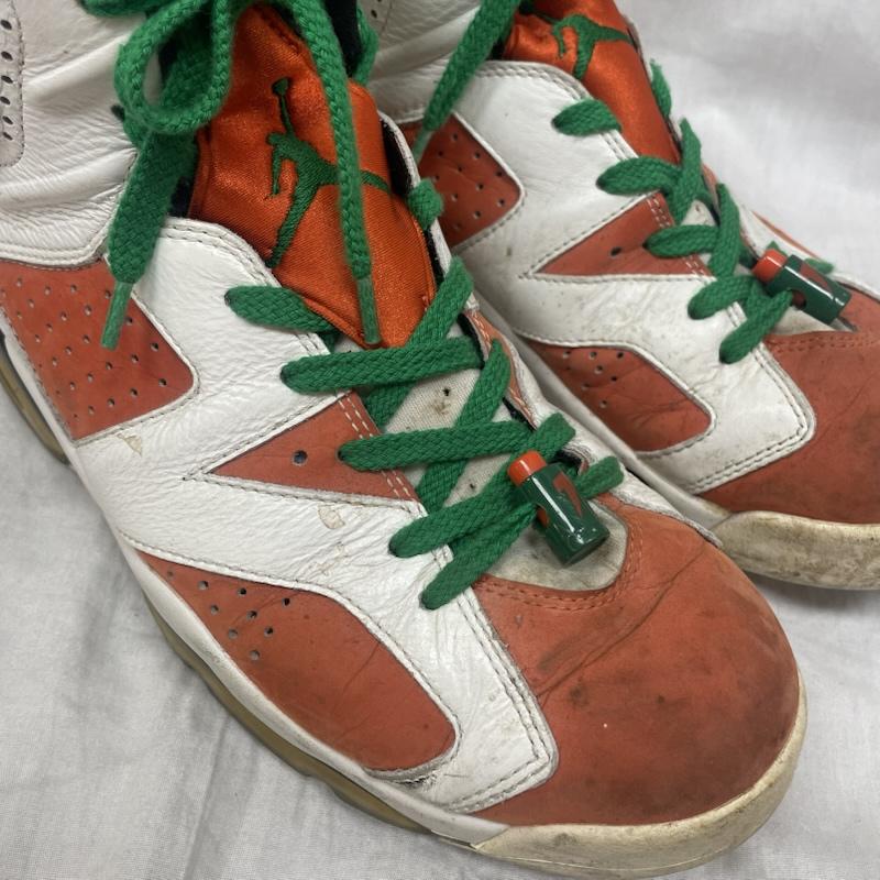 ナイキ NIKE スニーカー スニーカー 384664-145 Air Jordan 6 Retro Gatorade Like Mike White ジョーダン6 レトロ ゲータレード ライク マイク ホワイト 27.5cm 白 / ホワイト / white X 橙 / オレンジ / orange X 緑 / グリーン / green メンズ USED 古着 中古 50143251