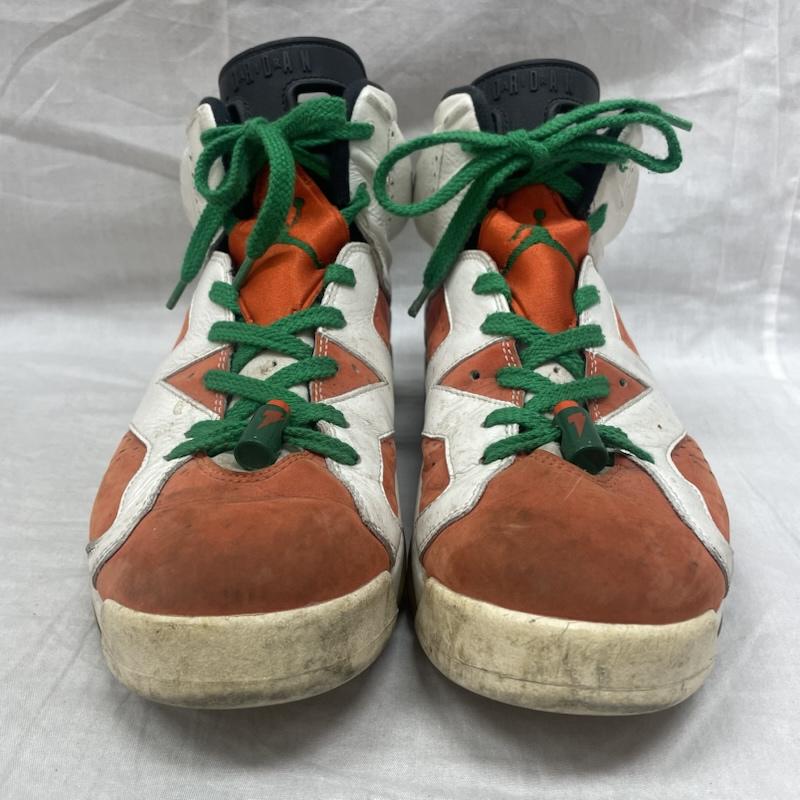 ナイキ NIKE スニーカー スニーカー 384664-145 Air Jordan 6 Retro Gatorade Like Mike White ジョーダン6 レトロ ゲータレード ライク マイク ホワイト 27.5cm 白 / ホワイト / white X 橙 / オレンジ / orange X 緑 / グリーン / green メンズ USED 古着 中古 50143251