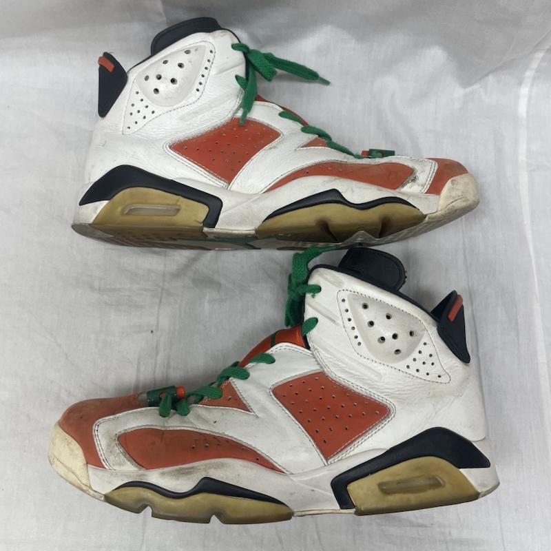 ナイキ NIKE スニーカー スニーカー 384664-145 Air Jordan 6 Retro Gatorade Like Mike White ジョーダン6 レトロ ゲータレード ライク マイク ホワイト 27.5cm 白 / ホワイト / white X 橙 / オレンジ / orange X 緑 / グリーン / green メンズ USED 古着 中古 50143251