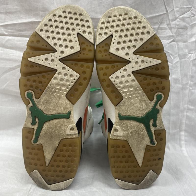 ナイキ NIKE スニーカー スニーカー 384664-145 Air Jordan 6 Retro Gatorade Like Mike White ジョーダン6 レトロ ゲータレード ライク マイク ホワイト 27.5cm 白 / ホワイト / white X 橙 / オレンジ / orange X 緑 / グリーン / green メンズ USED 古着 中古 50143251
