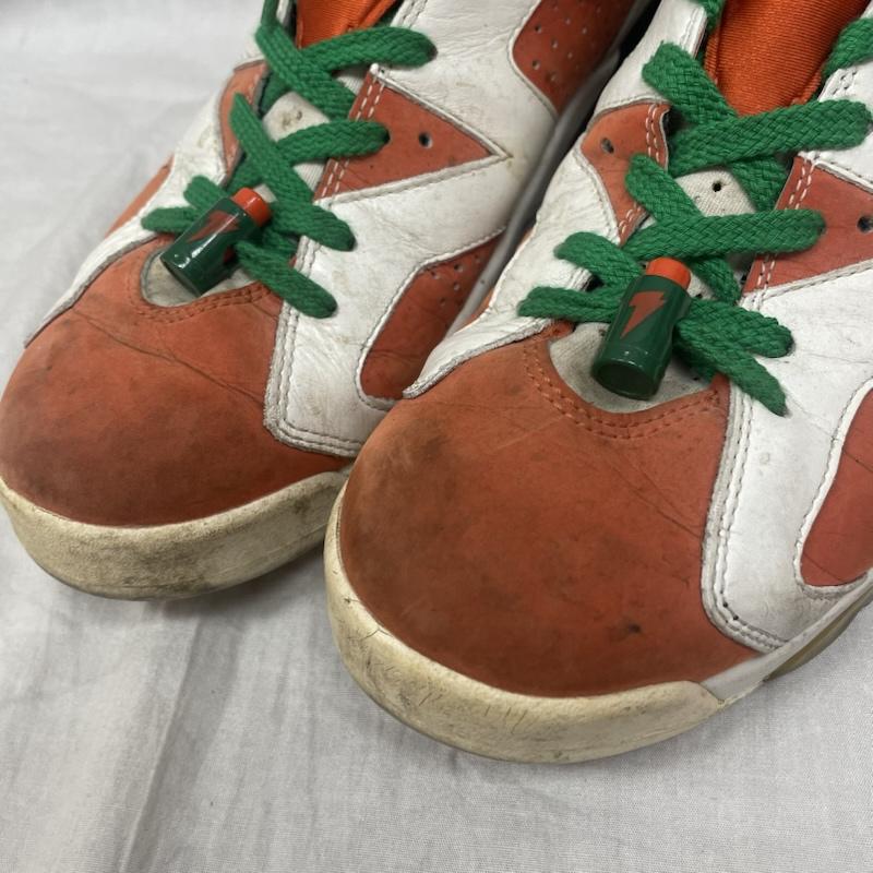 ナイキ NIKE スニーカー スニーカー 384664-145 Air Jordan 6 Retro Gatorade Like Mike White ジョーダン6 レトロ ゲータレード ライク マイク ホワイト 27.5cm 白 / ホワイト / white X 橙 / オレンジ / orange X 緑 / グリーン / green メンズ USED 古着 中古 50143251