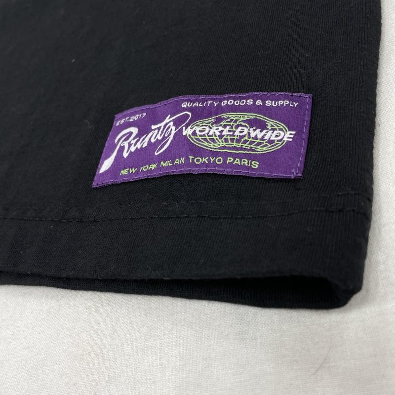 古着 USED Tシャツ 半袖 RUNTZ 半袖 Tシャツ ロゴ 刺繍 マリファナ 大麻 ストリート M ロゴ、文字 X 刺繍 黒 / ブラック / black X マルチカラー / マルチカラー / multicolor メンズ USED 古着 中古 50143254