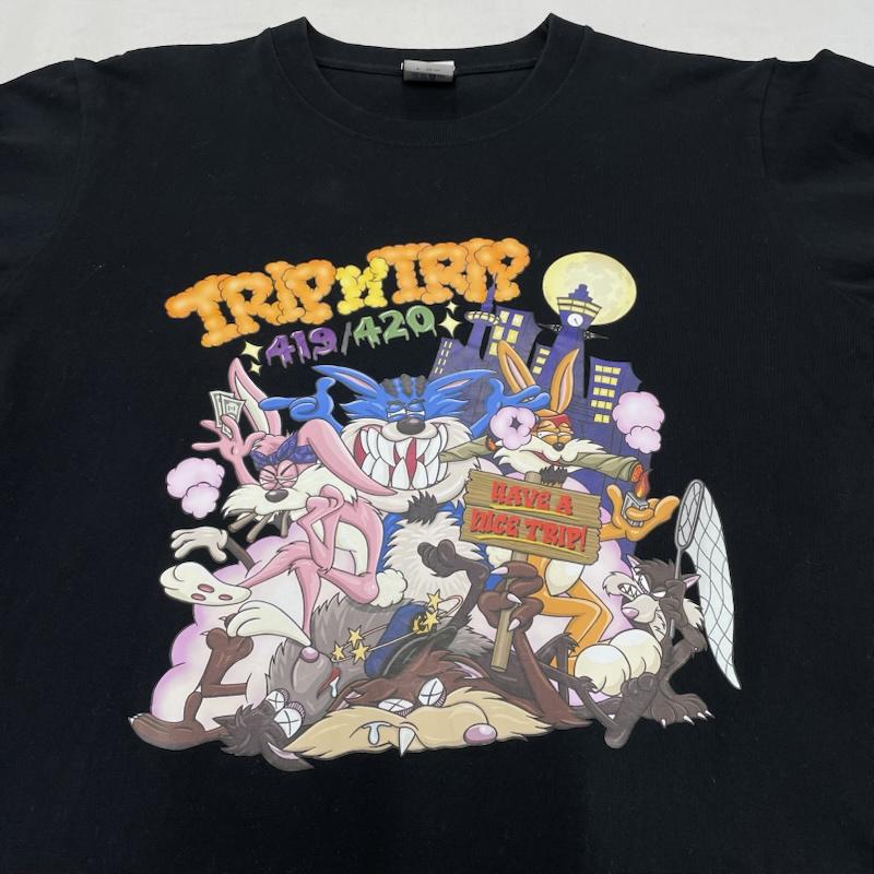 古着 USED Tシャツ 半袖 ジャパニーズマゲニーズ TRIP 半袖 Tシャツ プリント M プリント X キャラクター 黒 / ブラック / black X マルチカラー / マルチカラー / multicolor メンズ USED 古着 中古 50143256