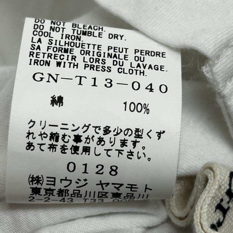 ヨウジヤマモト Yohji Yamamoto Tシャツ 長袖 長袖TEE バックボタン スリット 1 無地 白 / ホワイト / white メンズ USED 古着 中古 50143271