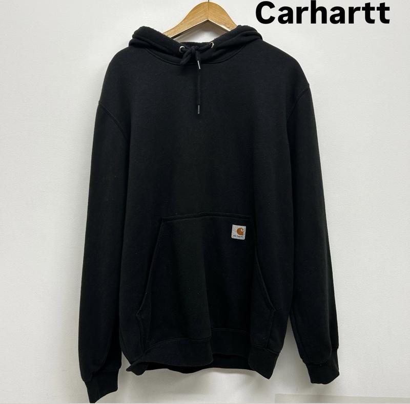 カーハート Carhartt パーカー 長袖 長袖パーカー ワンポイントロゴ M 無地 チャコールグレー / チャコールグレー / メンズ USED 古着 中古 50143295