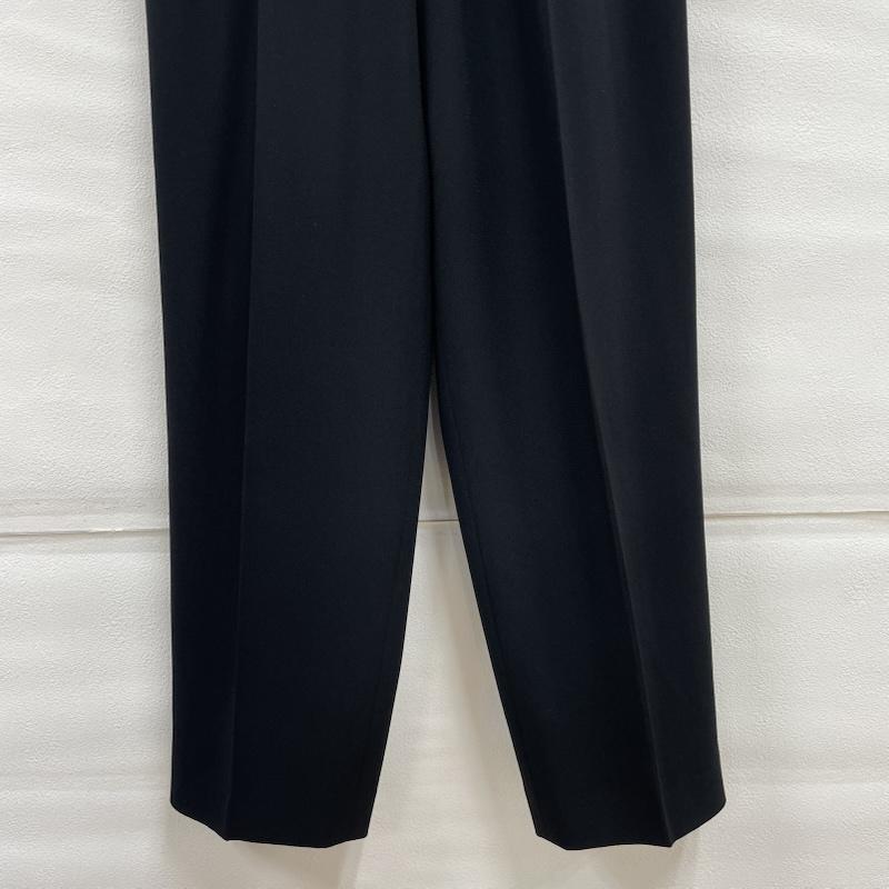 ニジュウサンク 23区 パンツ スラックス ハイウエスト 2タック ワイド スラックス 38 無地 黒 / ブラック / black レディース USED 古着 中古 50143314