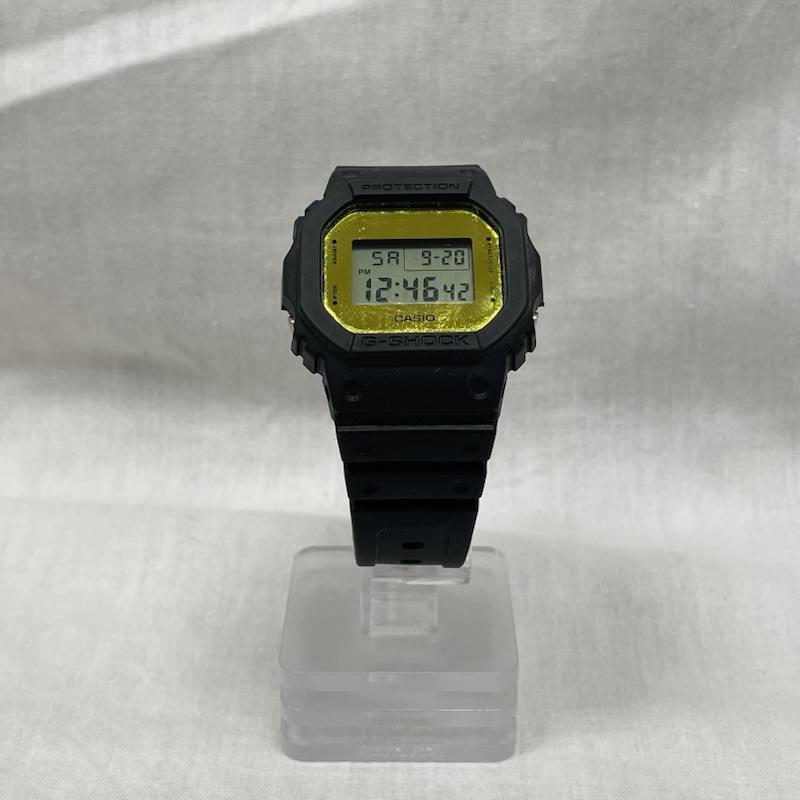 ジーショック G-SHOCK 腕時計 デジタル DW-5600BBMB メンズ腕時計 メタリック ミラーフェイス ベーシックモデル ブラック ゴールド - 黒 / ブラック / black X 金 / ゴールド / gold color メンズ USED 古着 中古 50143321