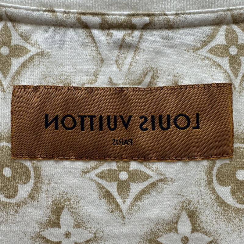 ルイヴィトン LOUIS VUITTON Tシャツ 半袖 23AW モノグラム 総柄 Tシャツ RM232M NPG HPY15W XL 白 / ホワイト / white X 茶 / ブラウン / brown メンズ USED 古着 中古 50143328
