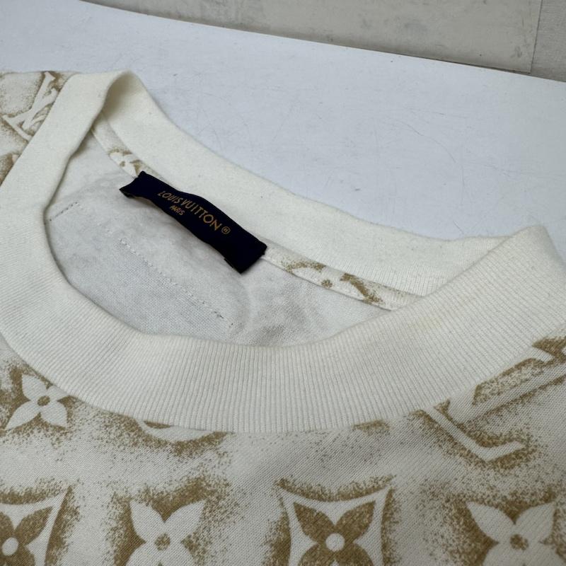 ルイヴィトン LOUIS VUITTON Tシャツ 半袖 23AW モノグラム 総柄 Tシャツ RM232M NPG HPY15W XL 白 / ホワイト / white X 茶 / ブラウン / brown メンズ USED 古着 中古 50143328