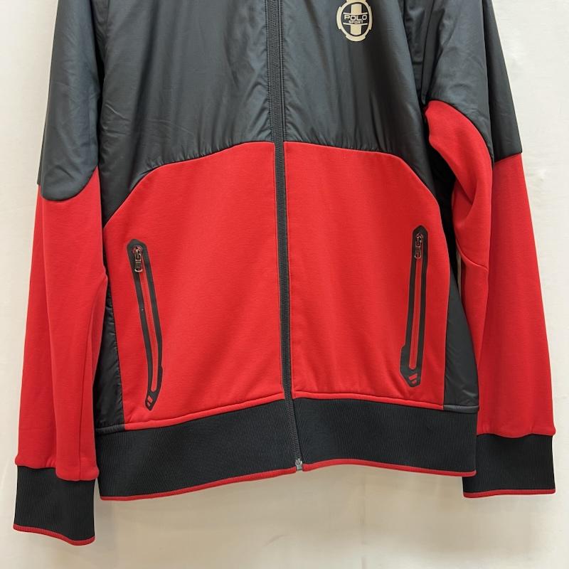 ポロスポーツラルフローレン POLOSPORT ジャケット、上着 ジャンパー、ブルゾン ロゴ プリント ナイロン切替 フードブルゾン パーカー M 赤 / レッド / red X 黒 / ブラック / black メンズ USED 古着 中古 50143333
