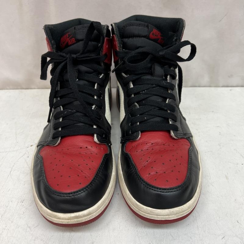 ナイキ NIKE スニーカー スニーカー AIR JORDAN 1 RETRO HIGH OG  BRED TOE  555088-610 エアジョーダン 26.5cm メンズ USED 古着 中古 50143340