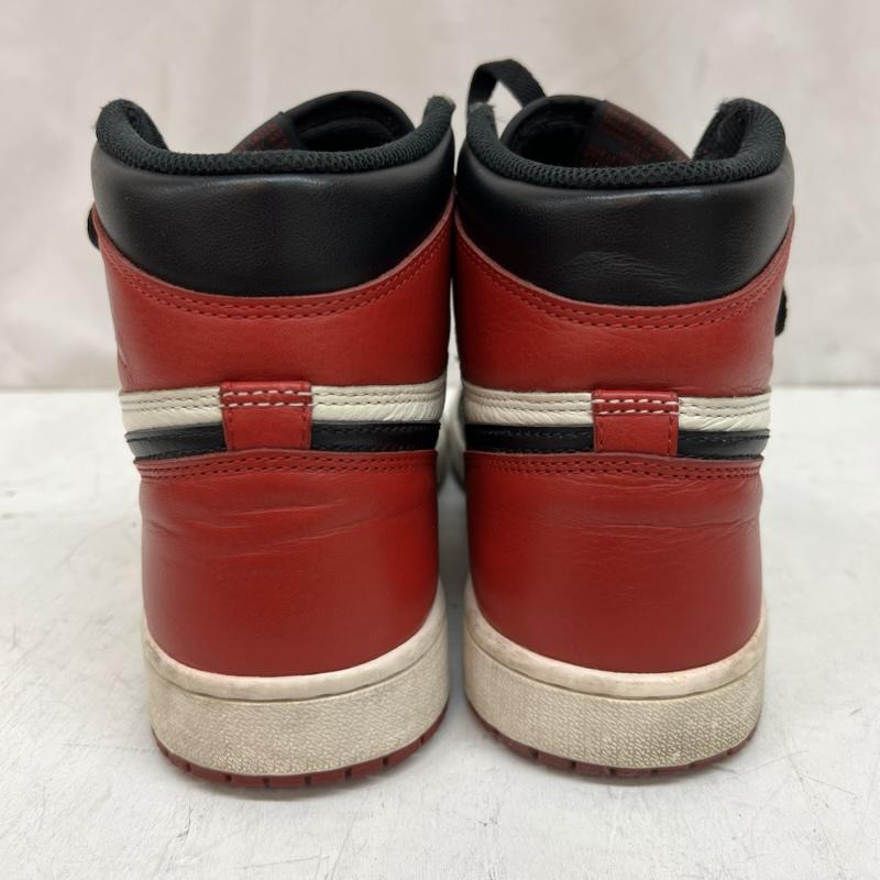 ナイキ NIKE スニーカー スニーカー AIR JORDAN 1 RETRO HIGH OG  BRED TOE  555088-610 エアジョーダン 26.5cm メンズ USED 古着 中古 50143340