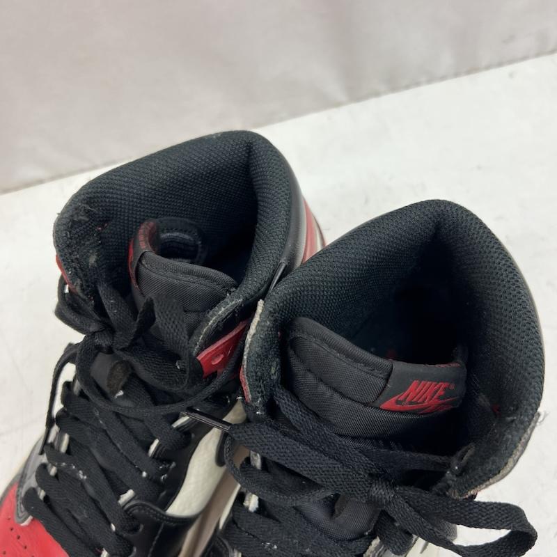 ナイキ NIKE スニーカー スニーカー AIR JORDAN 1 RETRO HIGH OG  BRED TOE  555088-610 エアジョーダン 26.5cm メンズ USED 古着 中古 50143340