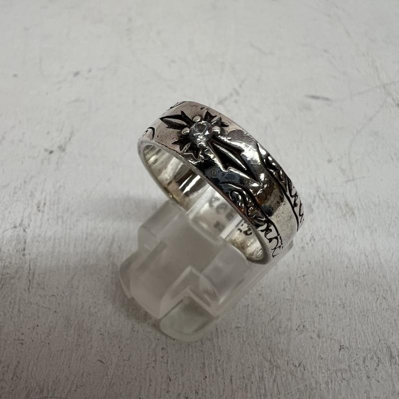 シルバー （９２５） シルバー （９２５） アクセサリー 指輪 CODE.Z silver925 ジルコニア付きリング 19号 - メンズ USED 古着 中古 50143352