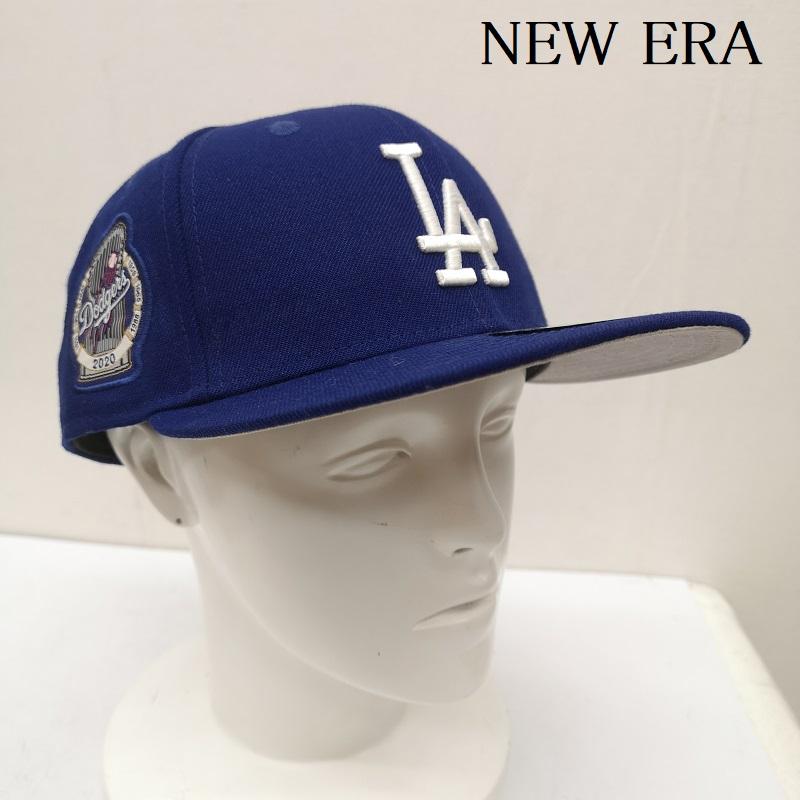 ニューエラ NEW ERA 帽子 キャップ Los Angeles Dodgers Champions Edition ロサンゼルス ドジャース キャップ 7 5/8 - 青 / ブルー / blue メンズ USED 古着 中古 50143358